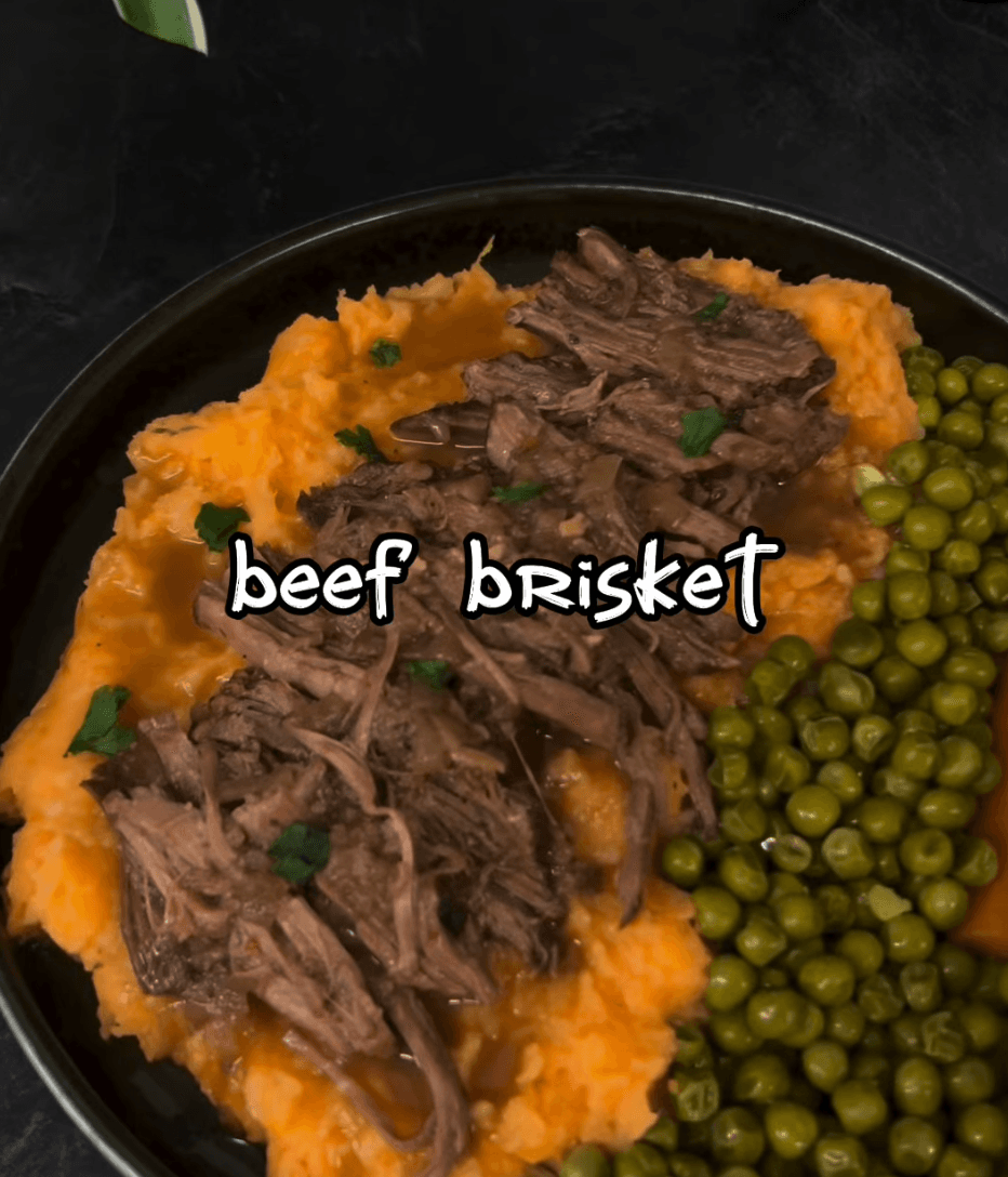Beef Brisket with Mash & Peas
